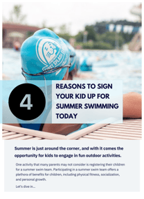 Sign your swimmer up!